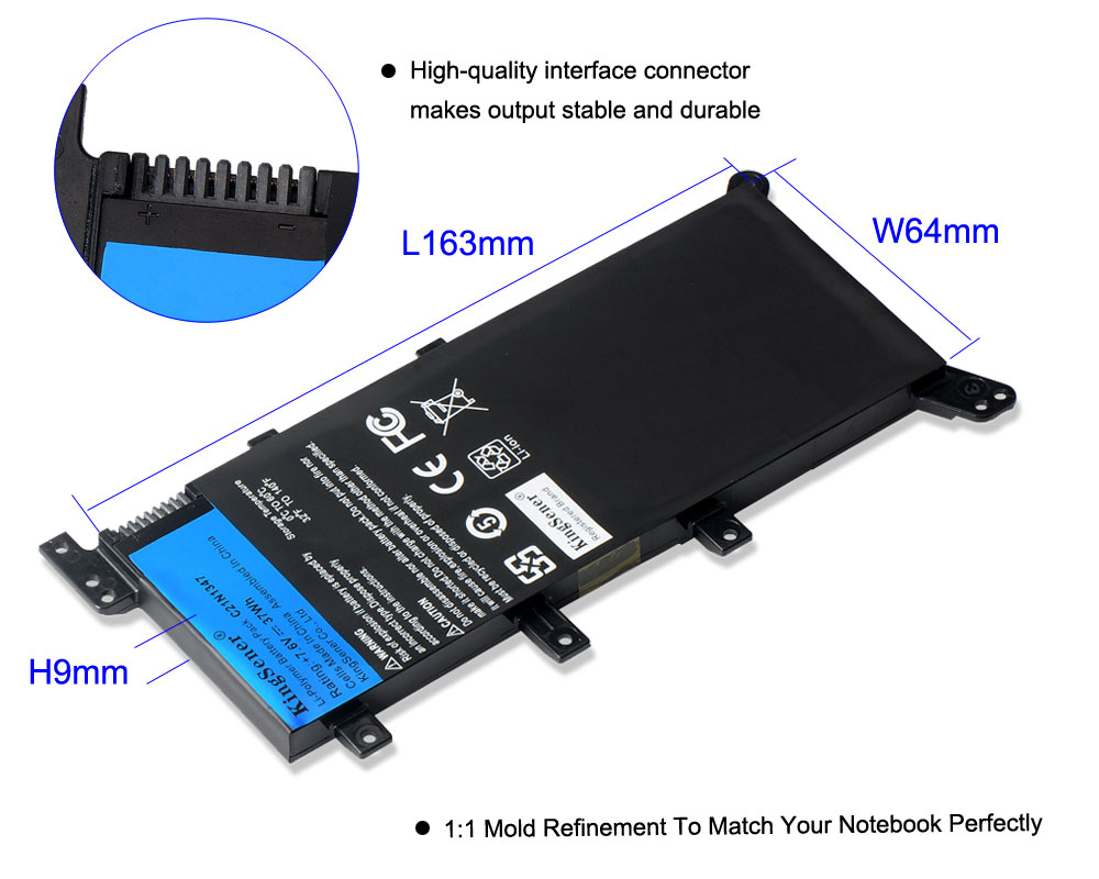 7.5V 37WH C21N1347 New Laptop Battery For ASUS X554L X555 X-图2