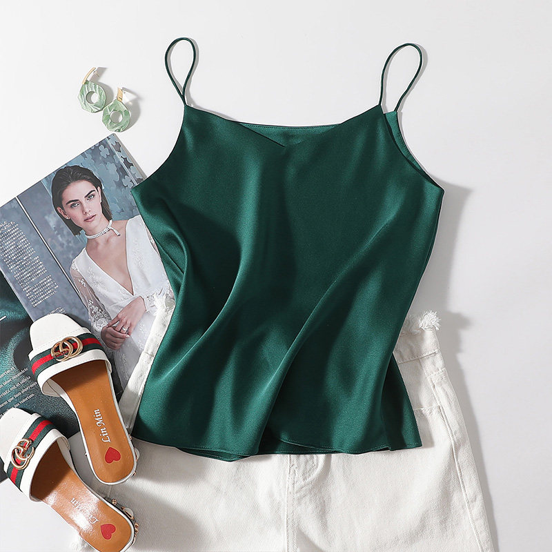 醋酸缎面吊带女夏丝绸外穿打底内搭 小奴尼背心吊带