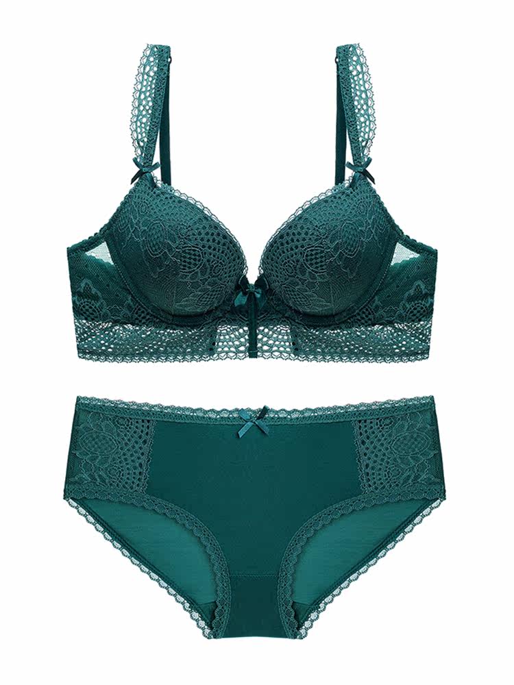 亲密之礼蕾丝小胸聚拢显大上托文胸 缔丝滑文胸