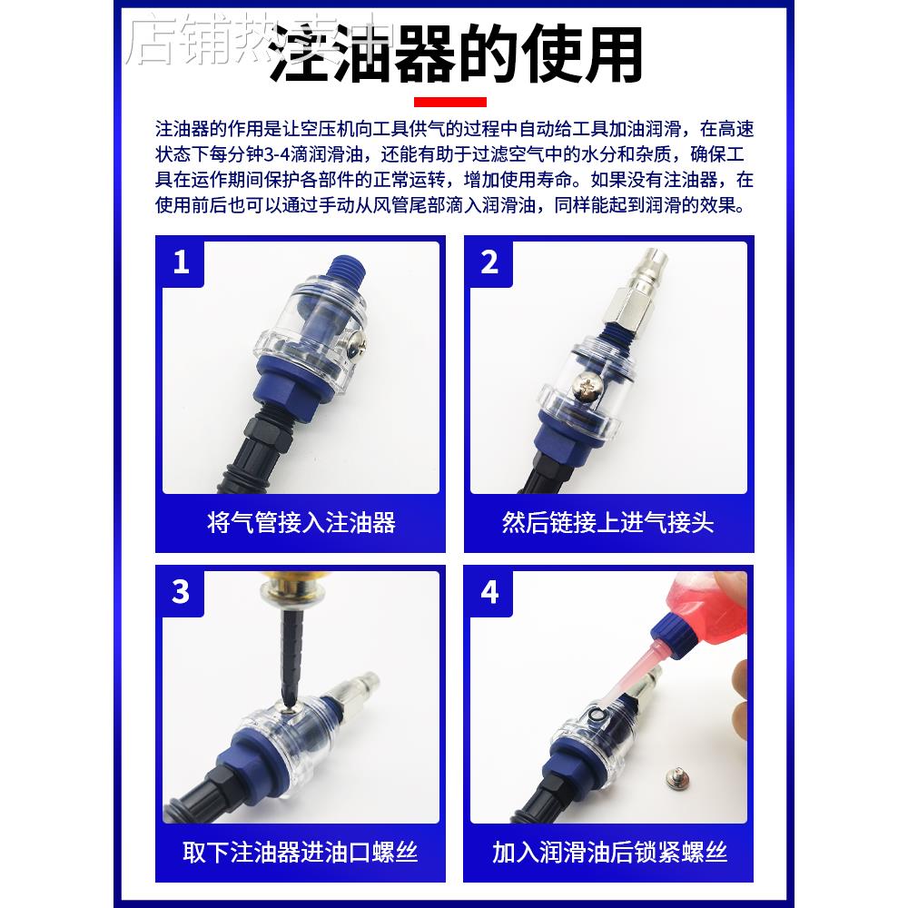 台湾黑鹰气动打磨机CAL-370A气动刻磨笔风动旋转模具玉石打磨抛光 - 图1