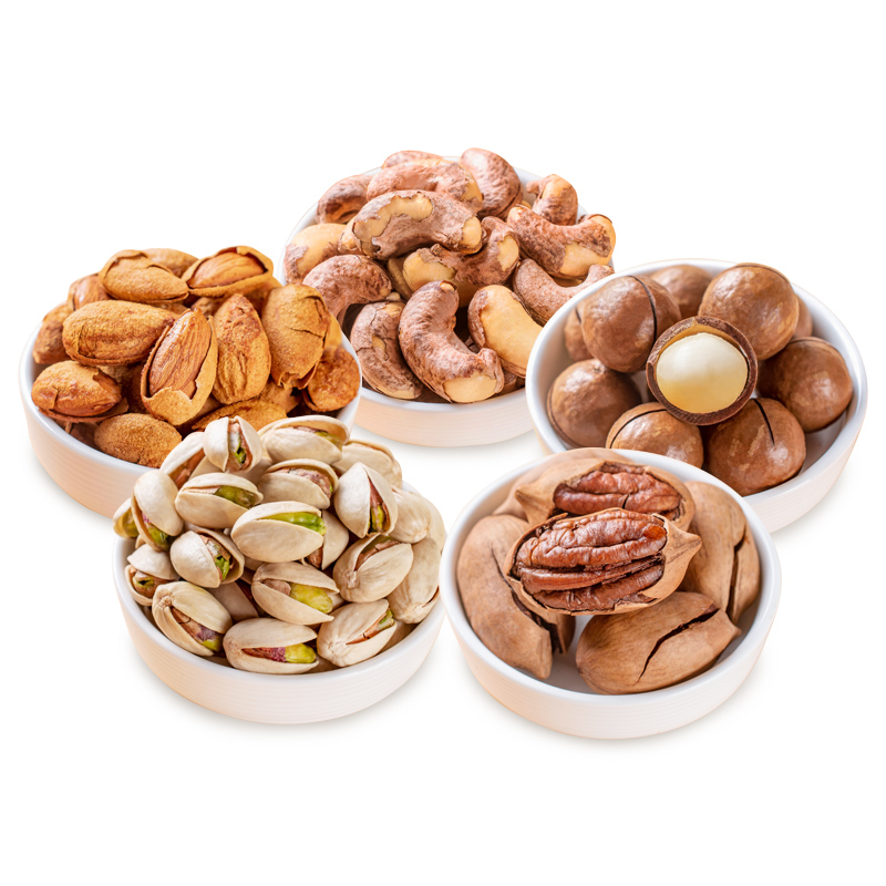 春节年货礼盒大礼包2500g (5斤) 大罐装混合坚果干果零食小吃整箱 - 图1