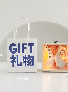 平安喜乐鸭手工摆件日式系桌面木质鸭子小摆件生日礼物