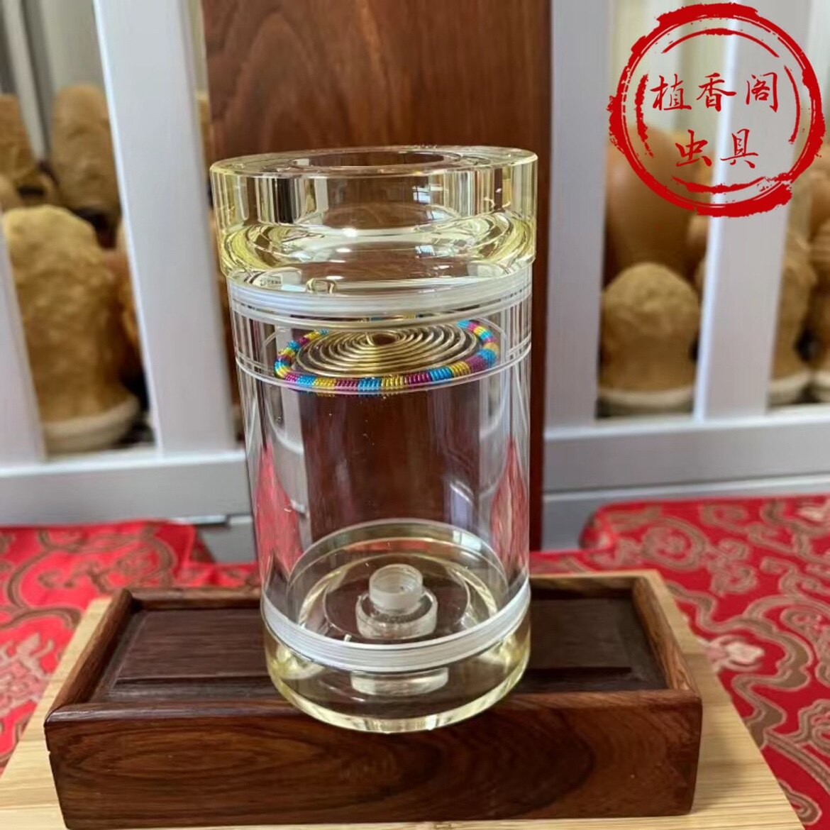 老王罐 老王蝈蝈罐 老王叫罐 送簧60有机玻璃蝈蝈罐鸣虫虫具