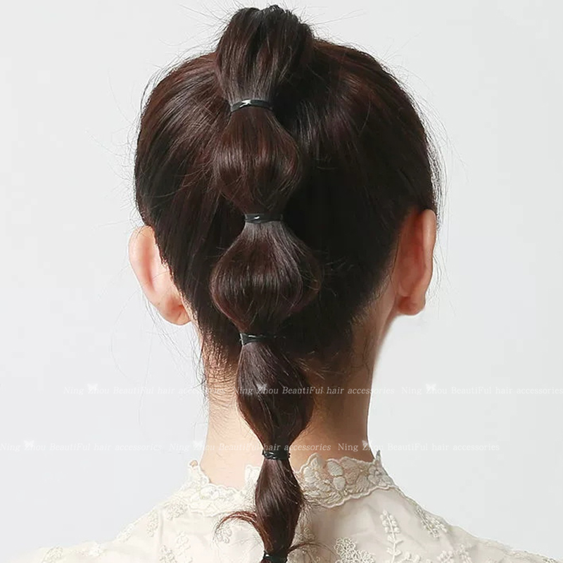 儿童一次性橡皮筋扎头头绳女童宝宝发圈不伤发高弹力耐用发绳皮套 - 图2