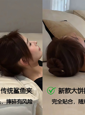 新款零压力无痕扁平发夹后脑勺