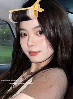 空气刘海卷发筒无痕高颅顶发夹女