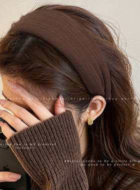 高颅顶宽边压发发箍女2026新款