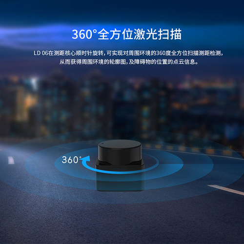 激光雷达模块lidar LD06测距避障迷你DTOF感应器乐动机器人 - 图1