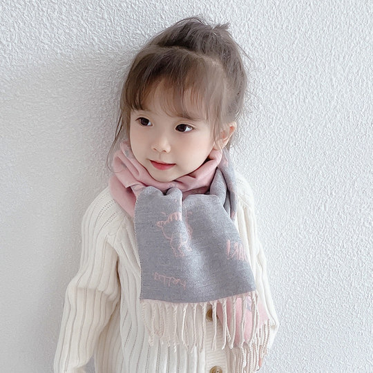Children's imitation cashmere scarf Mupecki