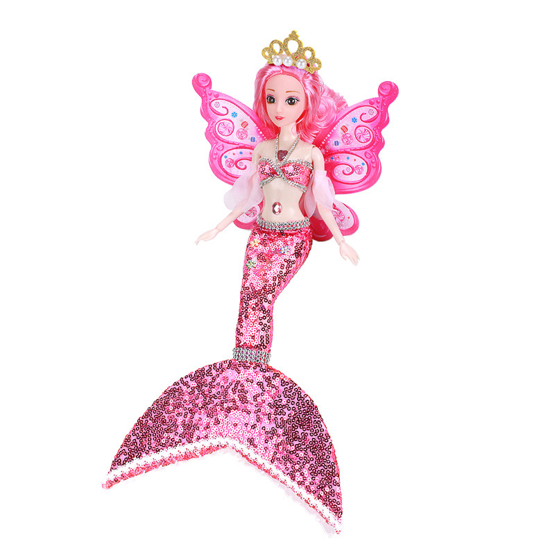 会的浅仔芭比美人鱼公主儿童玩具 宣美玩具娃娃/配件