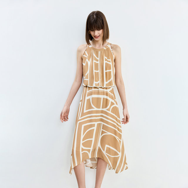 LILY summer skirt A-line exquisite design workplace dress for women