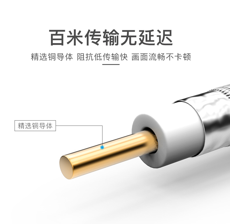 秋叶原3G-SDI/HD-SDI视频线SYV75-5同轴射频信号屏蔽线144网BNC线Q9连接线摄像机大屏直播高清线Q2108/Q2114 - 图1