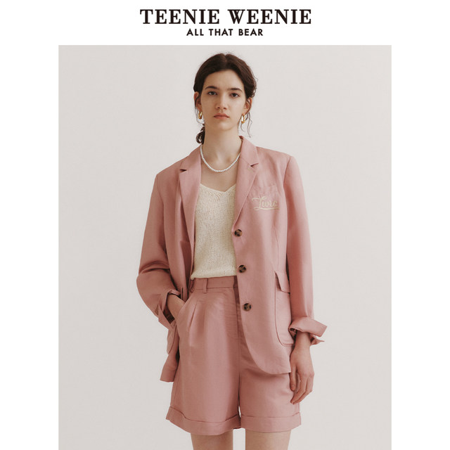 TeenieWeenie ຮັບຜິດຊອບ blazer ແບບເງິນເກົ່າ