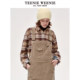 TeenieWeenie Bear Ole winter wear combed cotton corduroy overalls trousers retro fashionable Hong Kong style women
