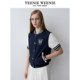 TeenieWeenie Bear Outlet Women's Jacket Autumn Striped Contrast Color ແຂນສັ້ນ Embroidered Baseball Top
