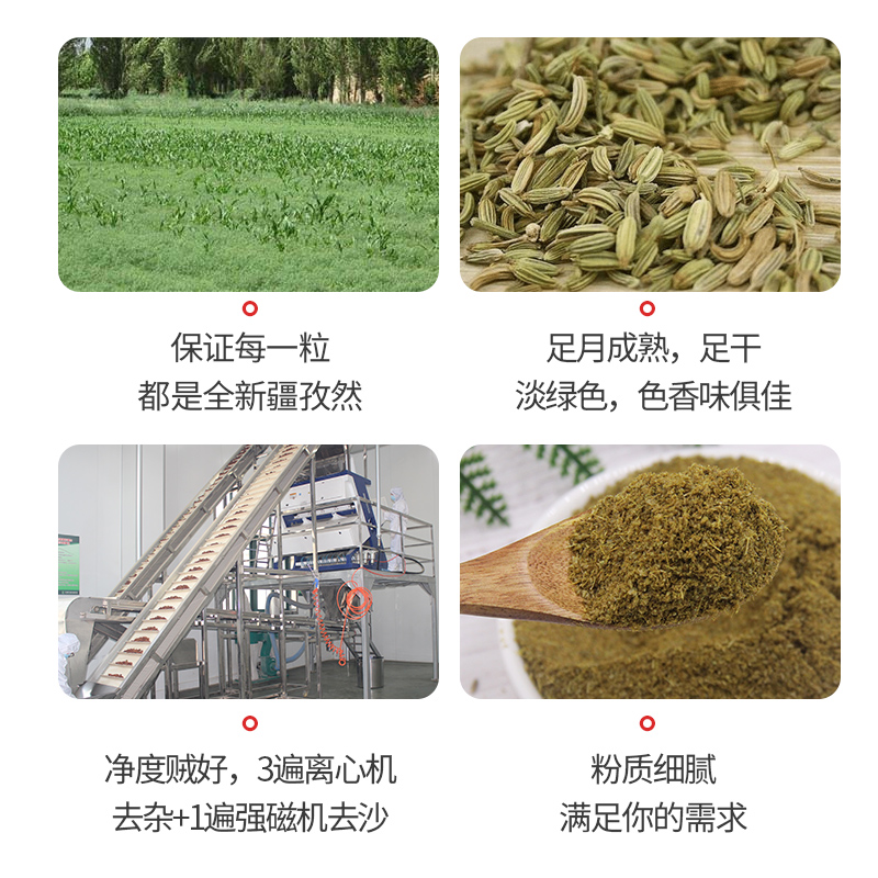 纯孜然粉烧烤调料家用商用油炸羊肉串烤鱼撒料500g新疆现磨孜然粒 - 图3