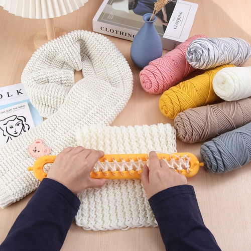 Плетеный шарф ручной работы, набор материалов, клубок пряжи, плетеная подарочная коробка для друга, «сделай сам»