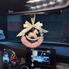 Car pendant for girls high-end crystal car pendant Song Jin Xiaoma light luxury car rearview mirror hanging jewelry for women
