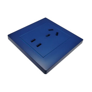 罗格朗蓝色不间断电源UPS五孔插座 二三插银行酒店专用安全警示