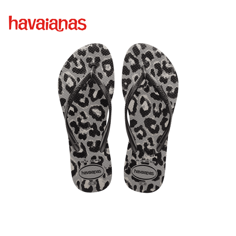 Havaianas哈唯纳Animals豹纹夹脚人字拖平底舒适可外穿拖鞋夏海边-图3