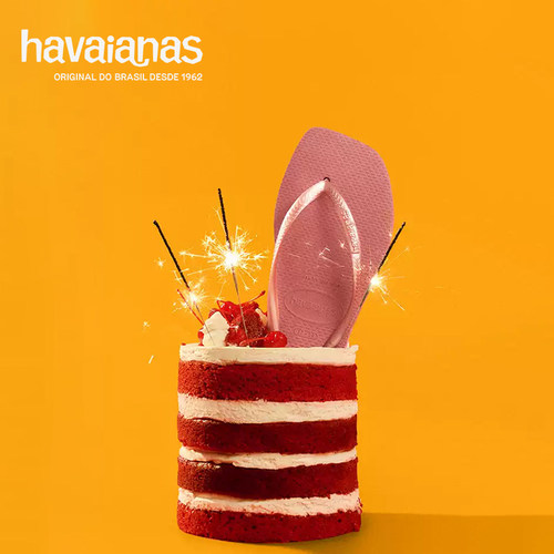 Havaianas哈唯纳明星同款Square新款方头女人字拖软底外穿凉拖鞋 - 图1