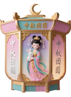 嫦娥奔月冰箱贴神话故事文创礼物