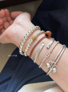 不闲原创手作 圆溜溜宝宝桃篮 手工雕刻野生龙纹核桃 护身平安