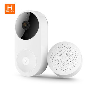 小米米家小白可视门铃无线智能猫眼监控摄像头家用手机远程语音对讲高清夜视楼宇带电池长续航门口大广角D1