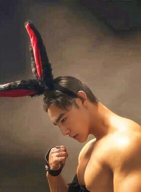 圣诞小兔男士男生头箍发饰