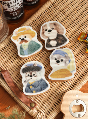 可爱卡通小狗磁吸冰箱贴趣味创意多功能开瓶器文创旅游礼品定制