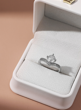 仿真婚戒一对可调节假钻戒情侣结婚对戒求婚纱照礼仪式用道具戒指