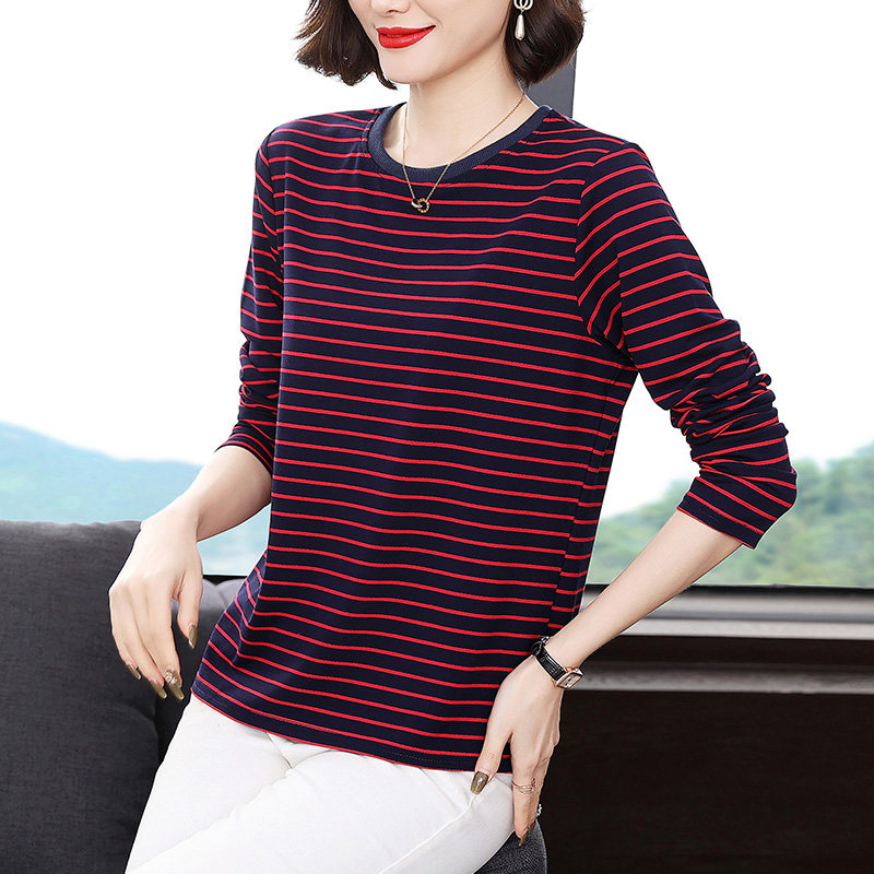春秋装2022新款中老年妈妈女打底衫 茵佩妮T恤