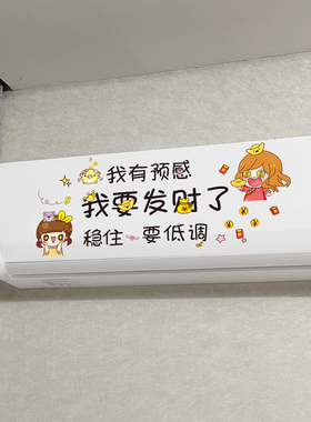 空调贴纸挂式旧空调小图案外壳