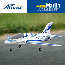 Blue Arrow 64mm ducted sports machine Marlin fixed wing new hand starter resistant electric aerial model remote control aircraft