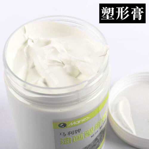 马利牌油画塑形膏500ML丙烯媒介剂石英砂肌理画塑型膏美术生专用增厚剂绘画颜料树脂画材底料打底快干不龟裂 - 图2