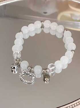 现货热销爆款kt珠链平安锁手链女ins碎珠甜美手串学生搭手饰女