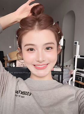 明星同款发扣女2026新款金属编发夹水钻圆形触角边夹小发夹头饰