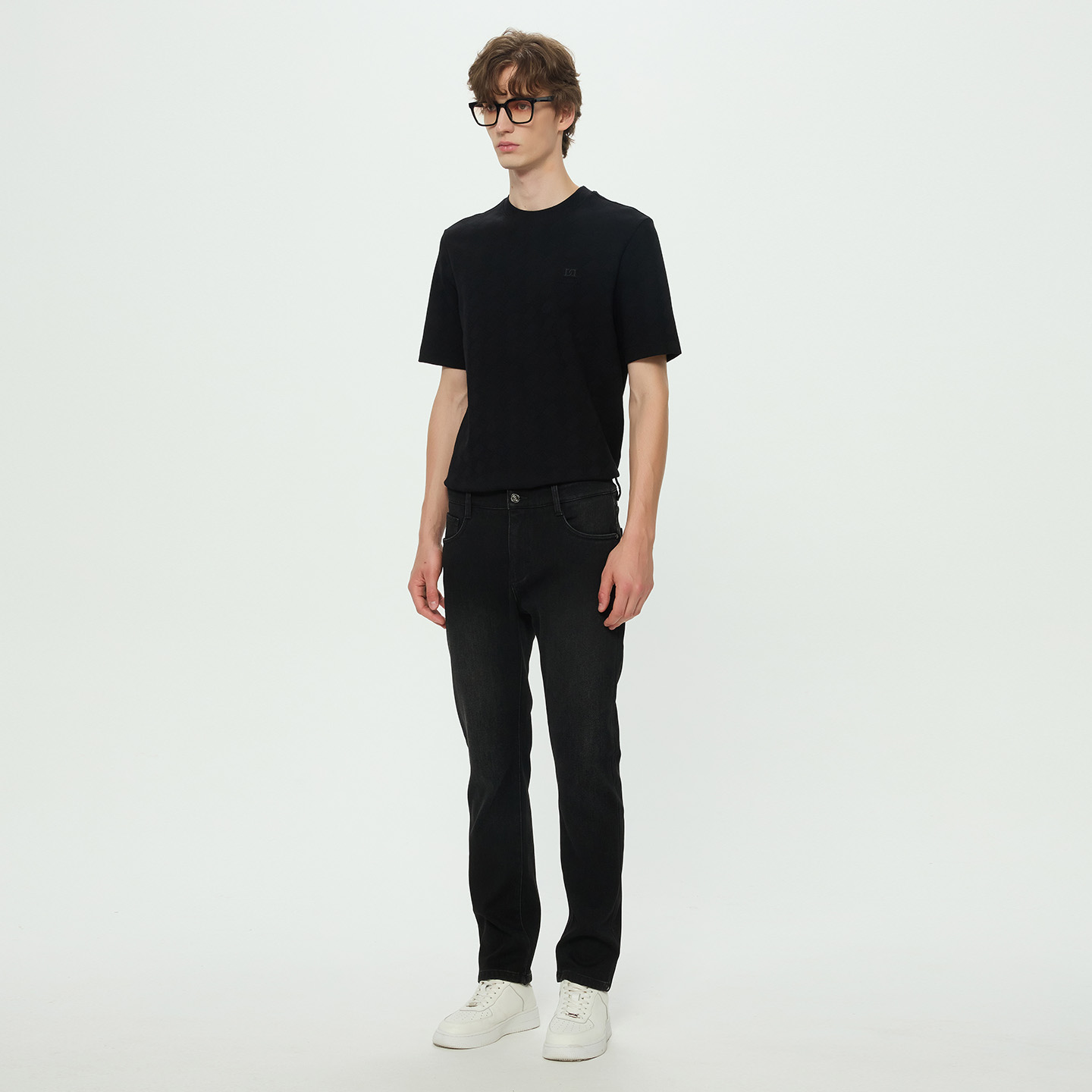 【加绒内里】DIDIBOY2025年冬季新款加厚保暖男士休闲直筒牛仔裤