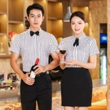 Отель Hotel Office Работая одежда короткая -Летняя женская женская западная кофейня, питания, полуоткрытый горячий горшок, гостиничный гостиничный гостиничный