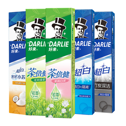 DARLIE好来(原黑人)牙膏茶倍健超白竹炭2支