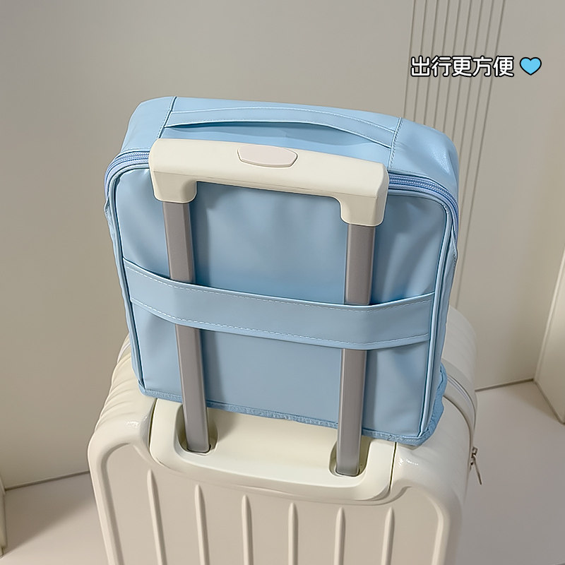 【防水】化妆包女大容量可站立式文具笔袋化妆包竖式可挂行李箱分区收纳旅行便携式外出2026洗漱化妆品收纳包,淘宝优惠券,粉丝福利购,淘宝优惠卷