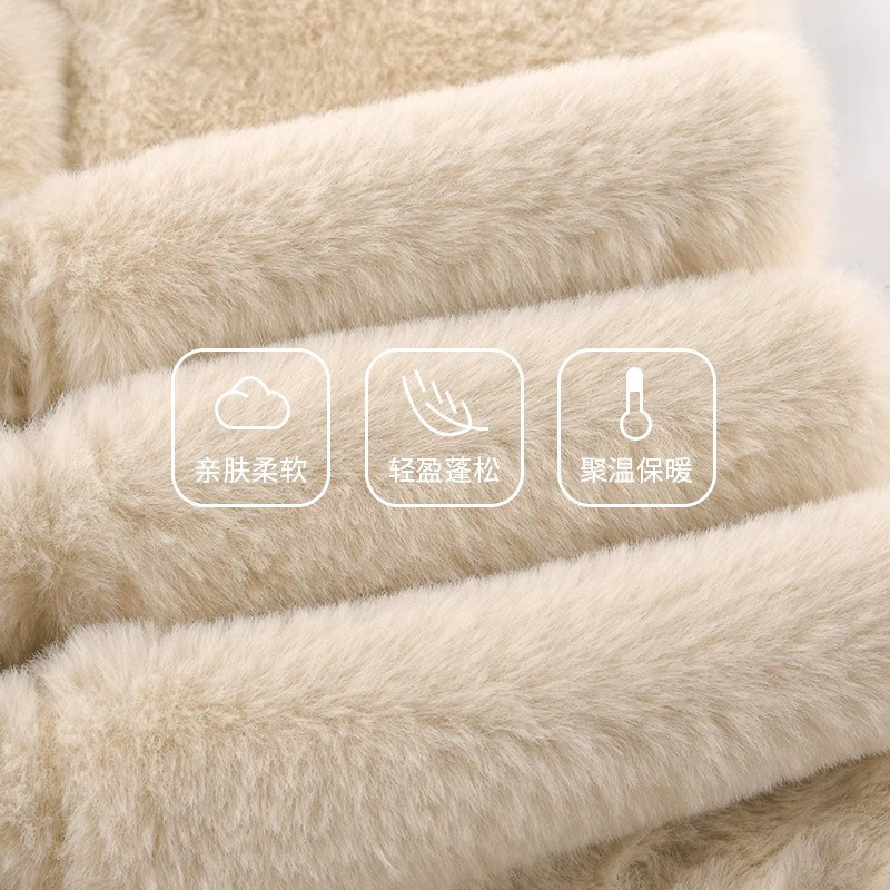 Winnie Lee日本设计师联名款狐狸毛绒帽子围巾一体女冬季保暖围脖,淘宝优惠券,粉丝福利购,淘宝优惠卷