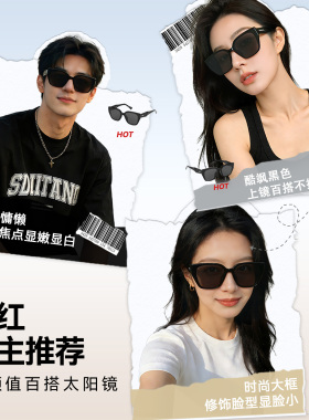 ZIPPO墨镜女款防晒时尚经典方框防紫外线开车专用太阳眼镜79181