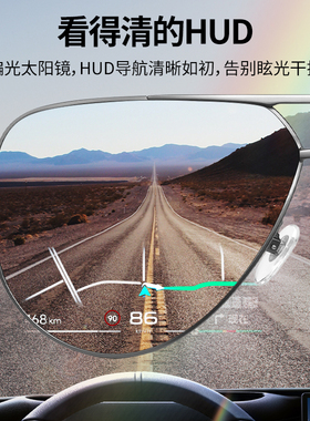 ZIPPO偏光墨镜男款hud抬头显示变色防紫外线开车驾驶太阳镜75861