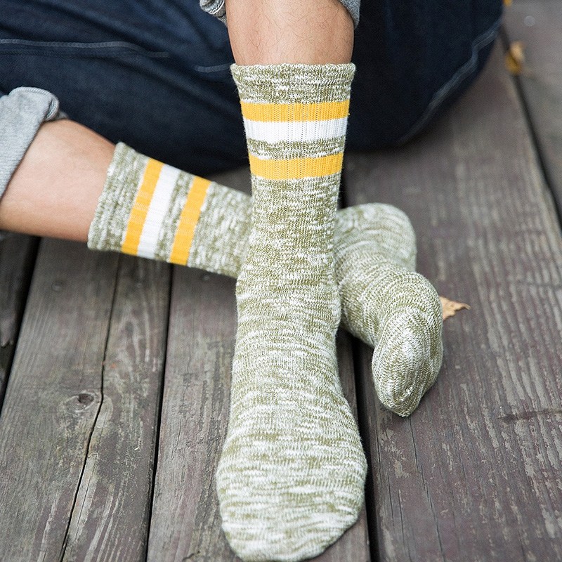 高腰袜子男ins潮日系秋季防臭棉袜复古长筒袜青少年粗线长袜男冬i,淘宝优惠券,粉丝福利购,淘宝优惠卷