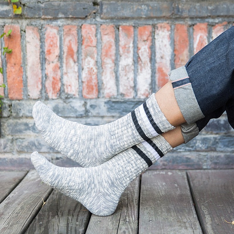 高腰袜子男ins潮日系秋季防臭棉袜复古长筒袜青少年粗线长袜男冬i,淘宝优惠券,粉丝福利购,淘宝优惠卷