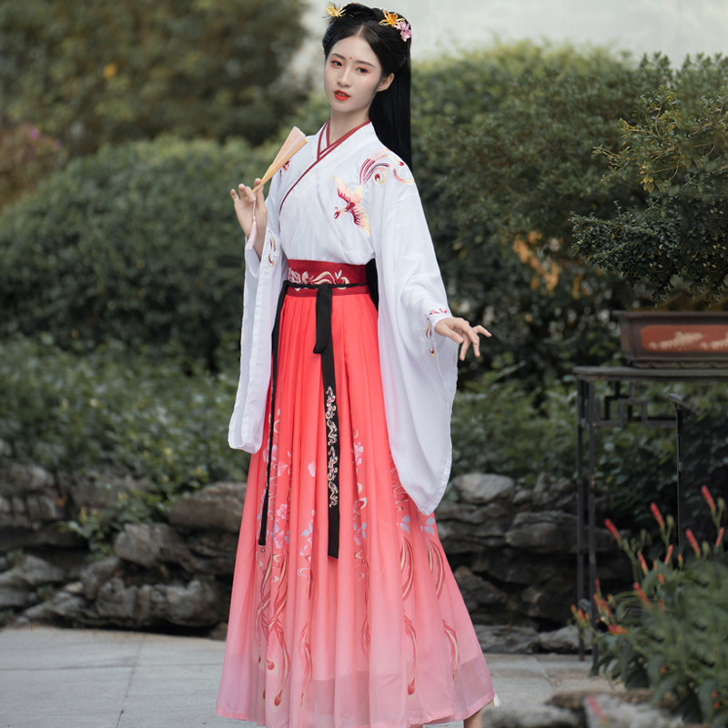 女中国风秋季套装交领齐腰正品汉服 彩谣蔓汉服