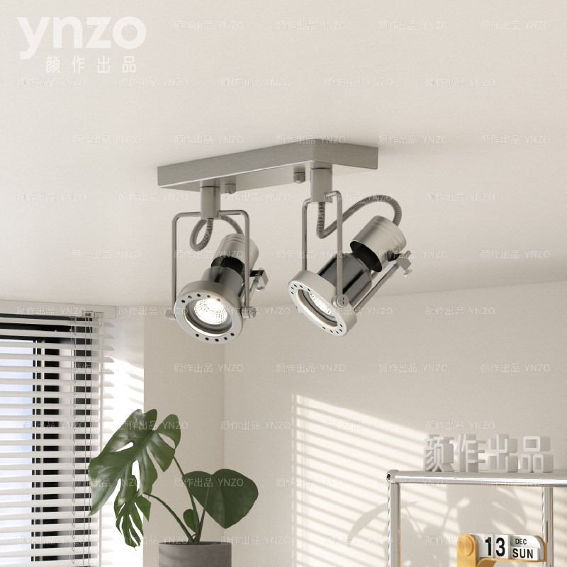 全光谱明装射灯客厅电视背景墙防眩无主灯洗墙装饰圆盘三头天花灯,淘宝优惠券,粉丝福利购,淘宝优惠卷