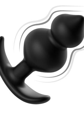 New Double Bead Adhesive Male and Female Anal Plug Rear Cour