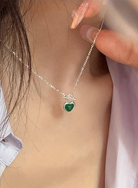 Jusongklein爱心锁气质锁骨链女